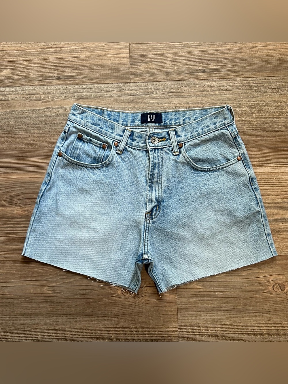 GAP Light Wash Classic Denim Cutoff Shorts